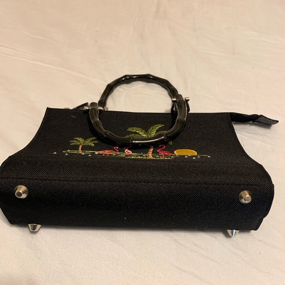 Mini bamboo handle bag - Picture 3 of 5